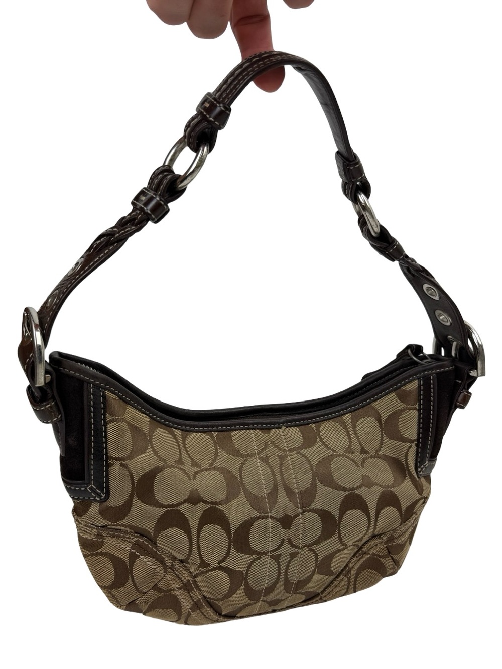 COACH 6266  Signature One Shoulder handbag brown shoulder bag Y2K Vintage